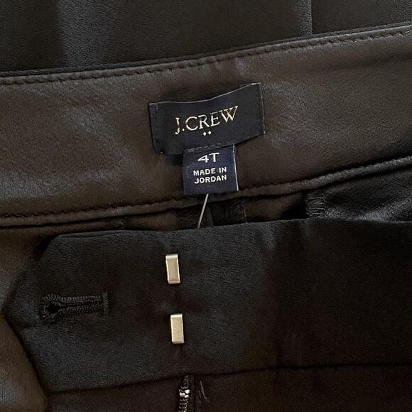 J.Crew Factory Crepe Straight Leg Cropped Pant Office RTO Date CG401 Black T4 - Picture 12 of 14